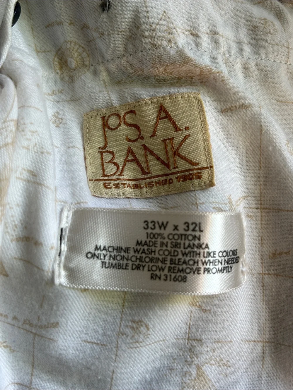 Jos. A. Bank men chinos